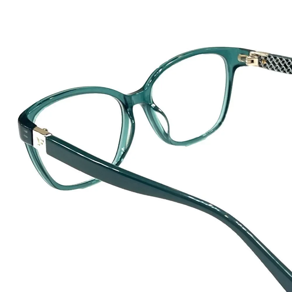 NEW Diane von Furstenberg DVF 5064 481 Glossy Bluegreen Eyeglass Frame 52-16-130